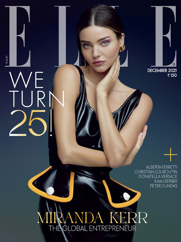 Miranda Kerr on the cover of Elle India 25th Anniversary Issue